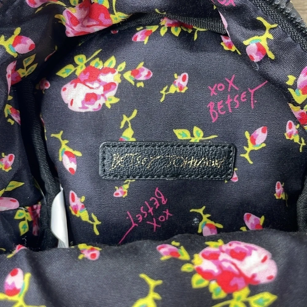 Betsey Johnson Floral Husky Mini Backpack Kitsch Dog